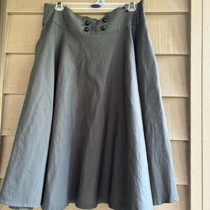 Belle Pogue Gray swing flare Skirt